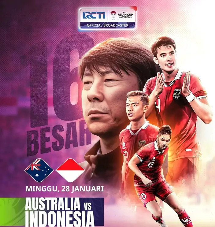 Jam Tayang Timnas Indonesia vs Australia Piala Asia 2024 Hari Ini