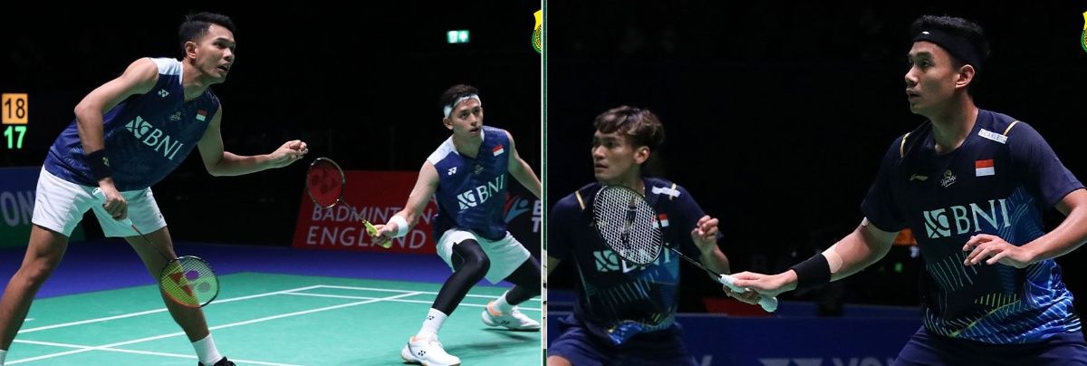 Fajar/Rian dan Bagas/Fikri, link live score pertandingan All England Open 2023 Jumat, 17 Maret 2023