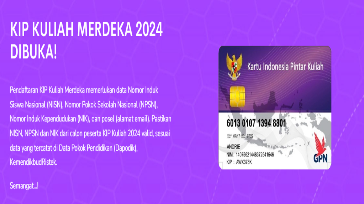 Cara Daftar KIP Kuliah 2024, Syarat, Cek Kip-kuliah.kemdikbud.go.id ...