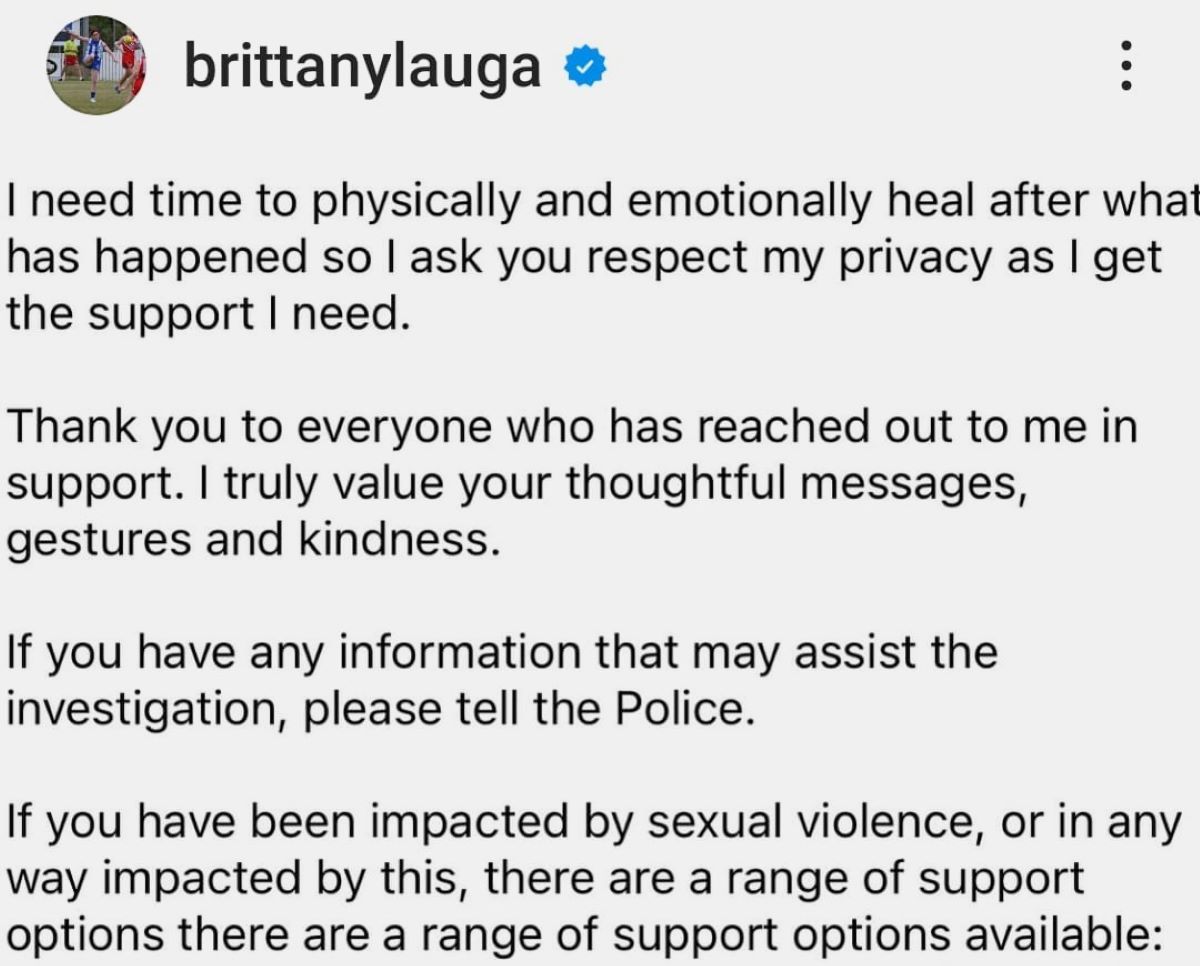 Postingan anggota parlemen Queensland Brittany Lauga di instagram pribadinya @brittanylauga. 