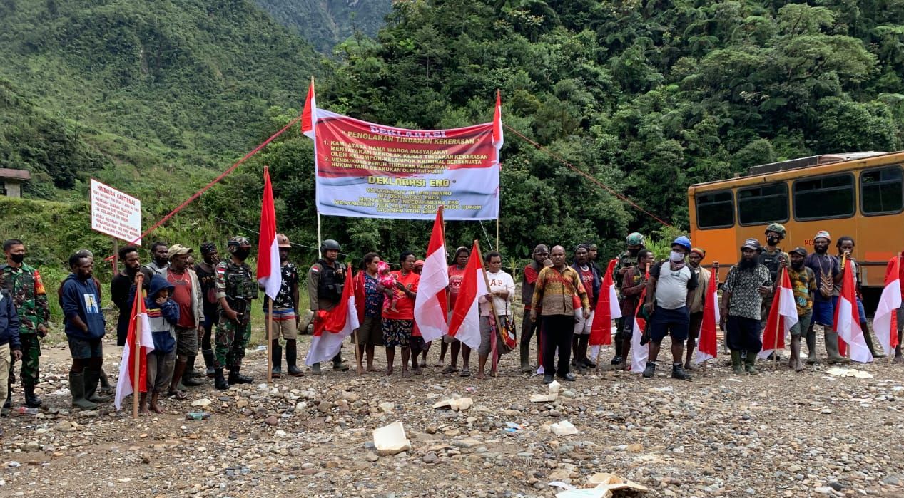 Warga Pegunungan Papua Deklarasikan Penolakan Tindak Kekerasan KKB