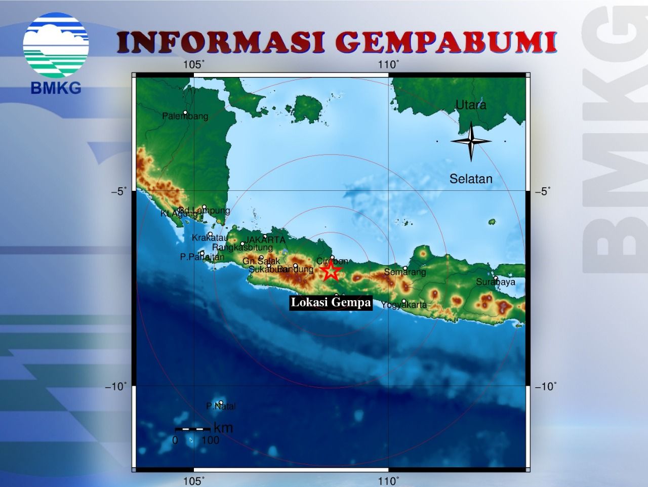 Gempa Magnitudo 2 3 Guncang Kabupaten Kuningan Cirebon Raya
