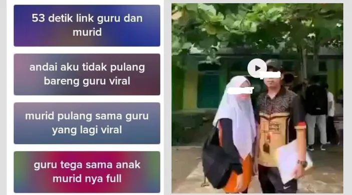 Link Video 53 Detik Murid Dan Guru Viral Di TikTok Dan Twitter, Netizen ...