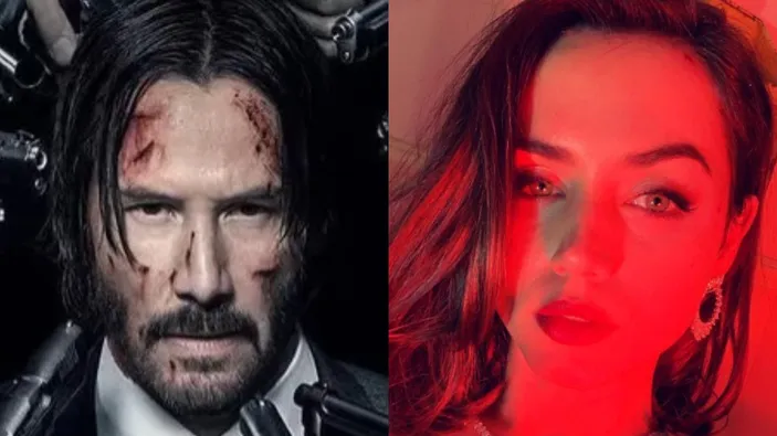 Kolase foto Keanu Reeves dan Ana de Armas.