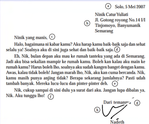 contoh soal PAT Bahasa Indonesia kelas 7