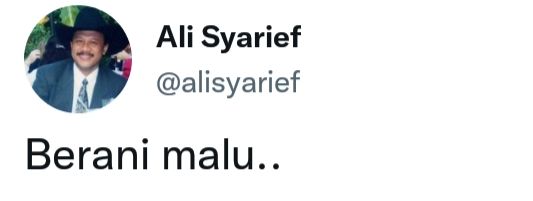 Cuitan Ali Syarief.