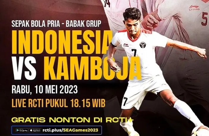 Link Live Streaming Indonesia Vs Kamboja Sea Games 2023 Hari Ini 10 Mei