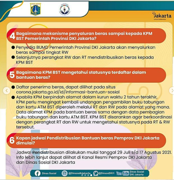 Cara Cek Penerima Bantuan Beras DKI Jakarta Bansos KPM BST Cair Juli