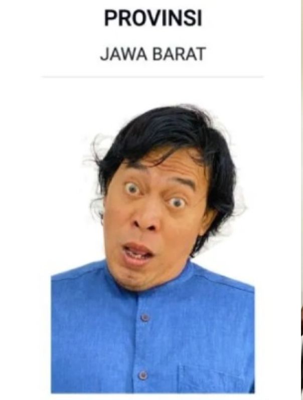 Foto Komeng pada kertas suara pemilih pemilu 2024 DPD Jawa Barat