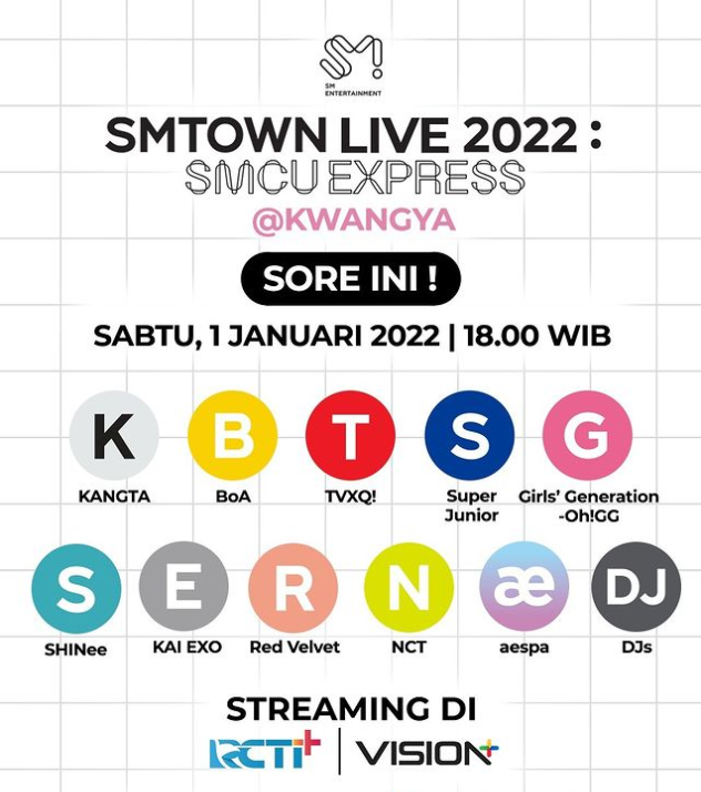 link live streaming RCTI+ SMTOWN LIVE 2022: SMCU EXPRESS @KWANGYA