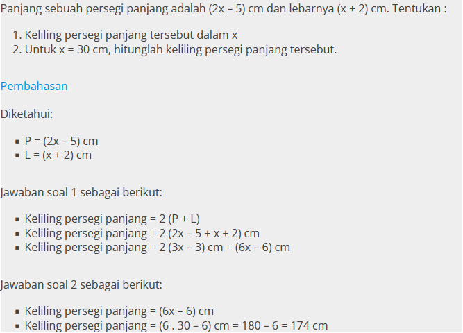 10 Contoh Soal Cerita Aljabar Kelas 7 Smp Dan Pembahasannya Pilihan Ganda Dan Essay Portal Kudus 2583