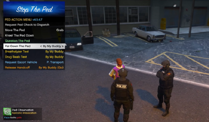 Cuplikan Game Grand Theft Auto V.