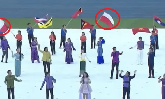 Terungkap Penyebab Bendera Indonesia Terbalik di Pembukaan Sea Games 2023 Lebih dari Satu
