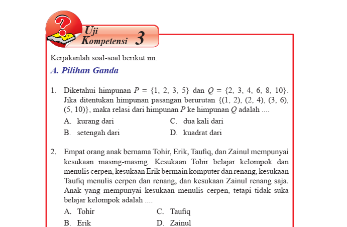 Kunci Jawaban Matematika Kelas 8 Halaman 127 - Homecare24