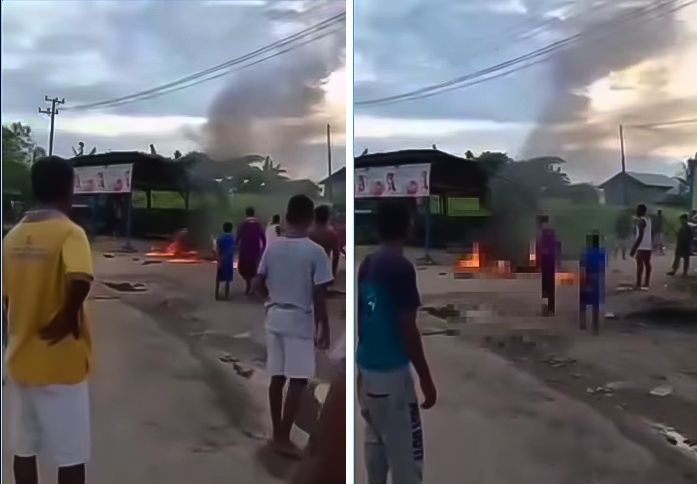 Video Teriakan Seorang Wanita Diduga Penculik Anak Dibakar Hidup-hidup Massa di Sorong Meninggal Dunia /Instagram @andreli_48/