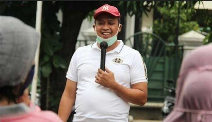 Plt Wali Kota Bekasi Tri Adhianto salah ucapkan Pancasila keempat saat menghadiri acara Bekasi Bersholawat.