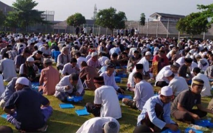 Ratussn lapas Warung Kiara Kabupaten Sukabumi dapat remisi tahanan usaiHari Raya Idul Fitri