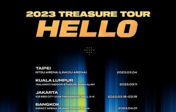 Update Harga Tiket Konser TREASURE Tour Hello 2023 Di Jakarta, Dijual ...