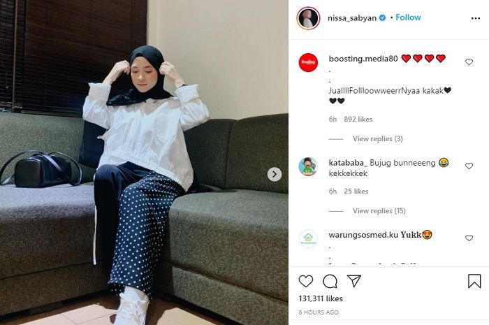 Penampilan penyanyi Nissa Sabyan kerap menjadi sorotan netizen setelah membagikan fotonya di media sosial