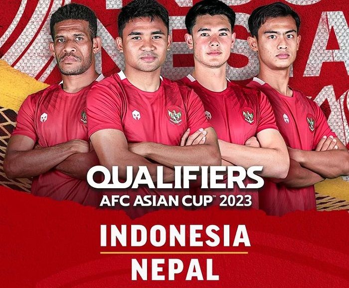 Jadwal jam tayang Timnas Indonesia vs Nepal di Kualifikasi Piala Asia 2023, line up, link live streaming malam ini 15 Juni 2022 di Indosiar.