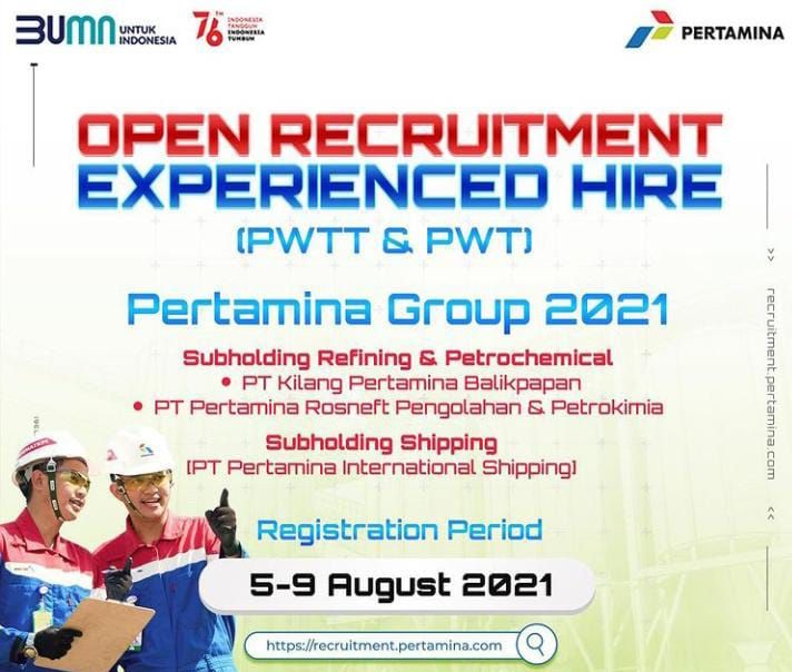 Klik Link Recruitment.pertamina.com/job, Pertamina Buka Lowongan Kerja ...