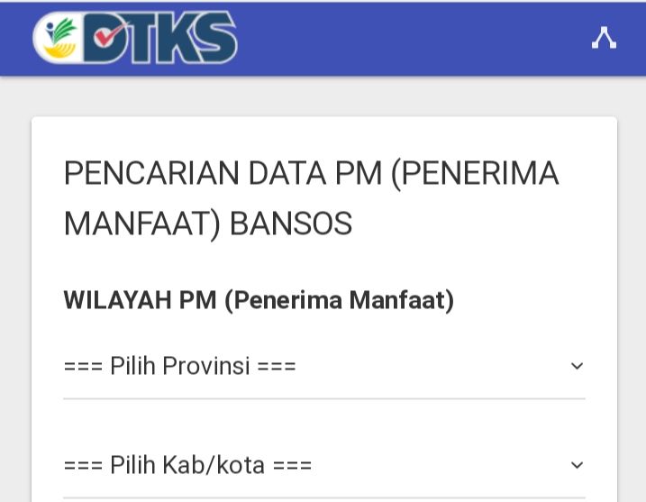 Ilustrasi cek penerima BPNT di cekbansos.kemensos.go.id.