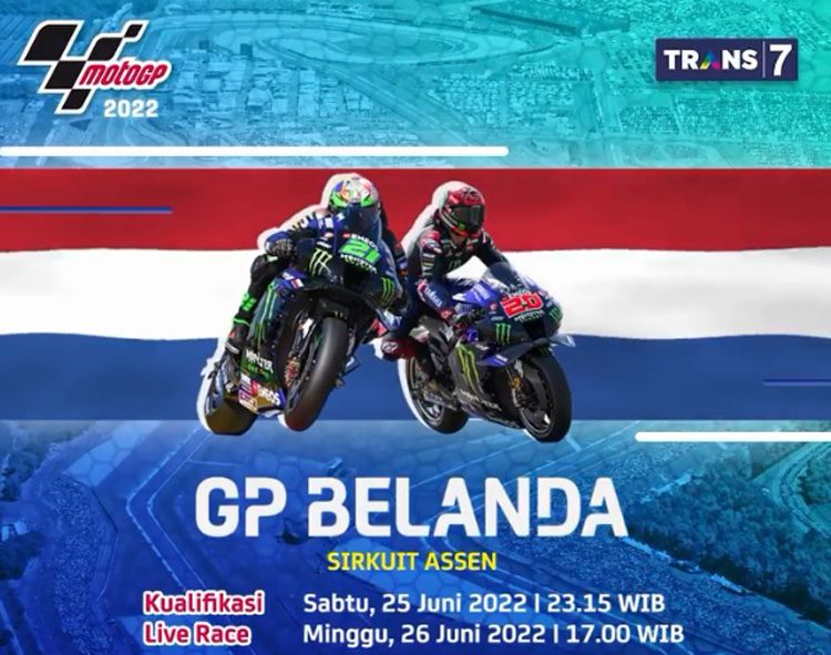 Jadwal Dan Link Live Streaming MotoGP Belanda 26 Juni 2022, Jangan ...