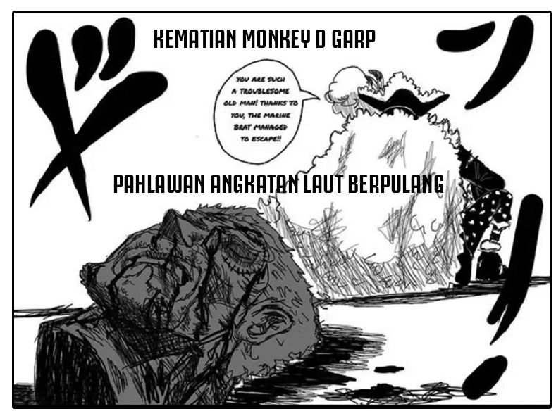 FULL SPOILER One Piece 1112: Kepala Monkey D Garp Terpisah dari Tubuh, Kurohige Sudah Curigai Strategi Aokiji saat...