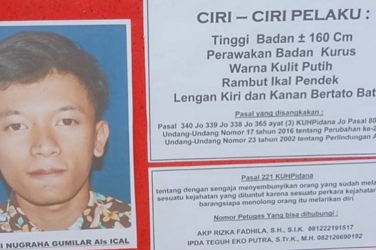 Roundup: Tertangkapnya Pelaku Penusuk Anak di Cimahi, Motif Pembunuhan, hingga Terancam Hukum Mati