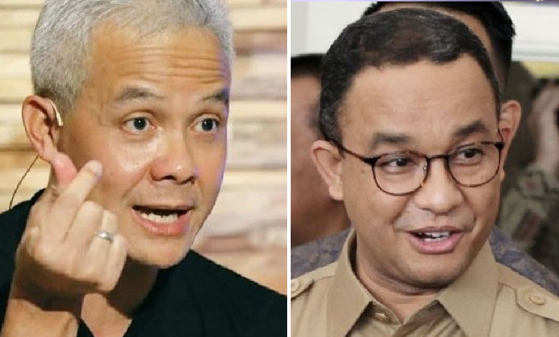 Survei SMRC: Ganjar Dipilih Jadi Presiden Hari Ini Kalahkan Anies, Prabowo bahkan Jokowi/Ganjar Pranowo (kiri) Anies Baswedan (kanan)