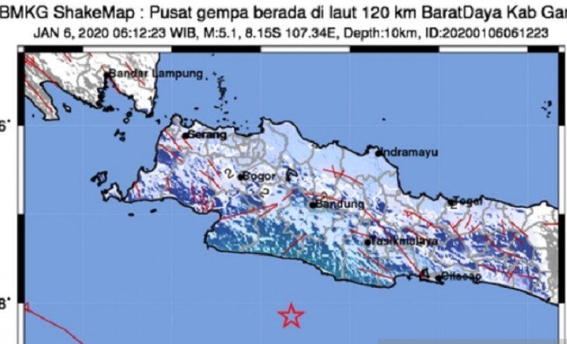 Gempa Hari Ini Guncang Garut Getaran Dirasakan Hingga Ke Sukabumi Pikiran Rakyat Com