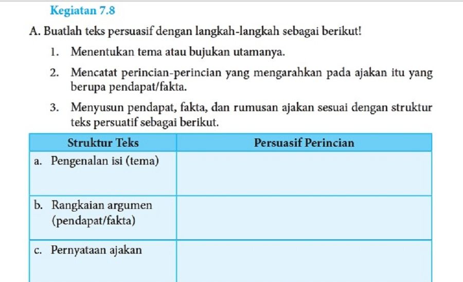 Soal Bahasa Indonesia Kelas 8 Halaman 196