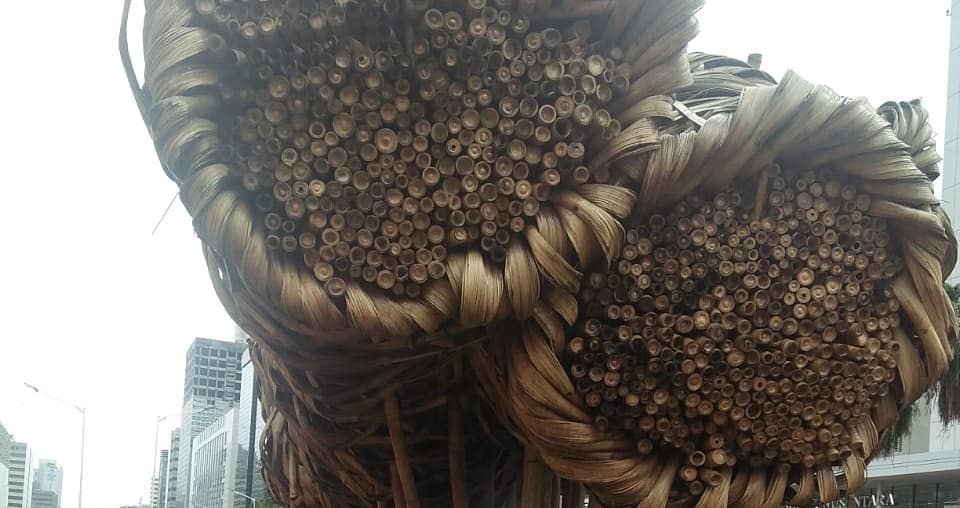 Instalasi Bambu Getah Getih  yang telah dibongkar