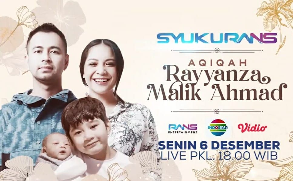 Syukurans Aqiqah Rayyanza Malik Ahmad di Indosiar hari ini. (foto: Instagram.com/@indosiar)