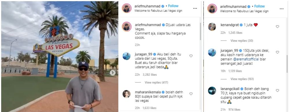 Pengusaha asal Bali, Maharani Kemala siap menggelontorkan uang Rp80 juta demi bisa membeli udara Las Vegas yang dijual Arief Muhammad.*