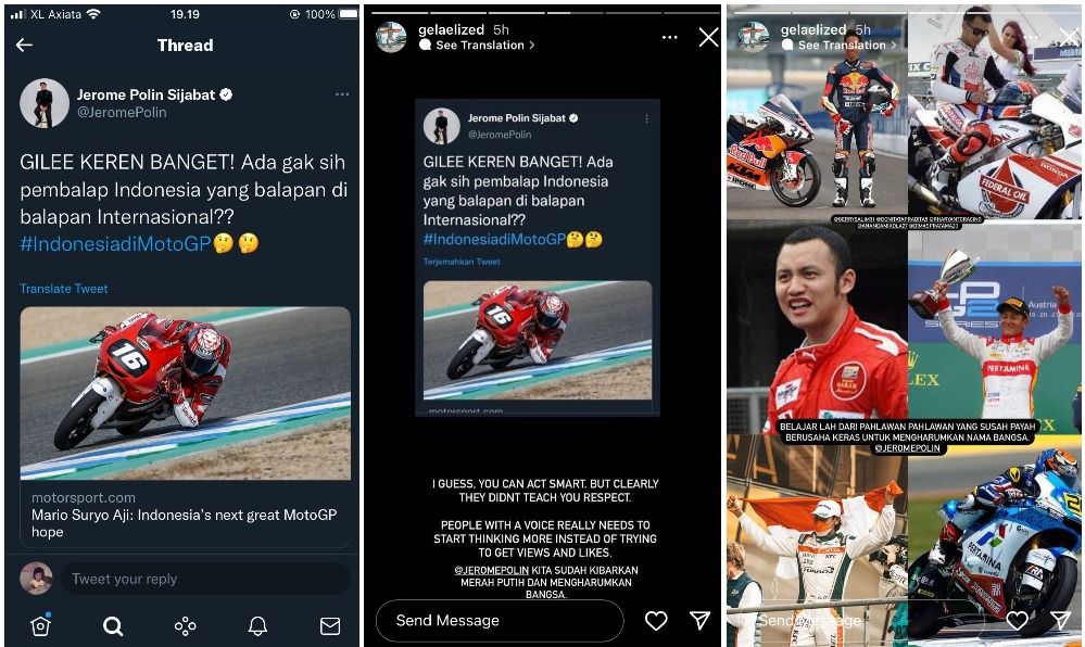 Nama Sean Gelael tiba-tiba trending di Twitter usai menyemprot Jerome Polin yang menanyakan soal pembalap Indonesia di ajang internasional.*