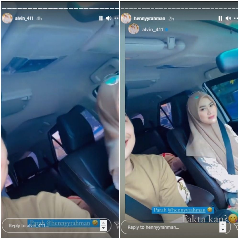 Alvin Faiz membagikan video saat mobilnya dikemudikan sang istri. Henny Rahman mengaku ingin muntah kalau suaminya yang menyetir. 