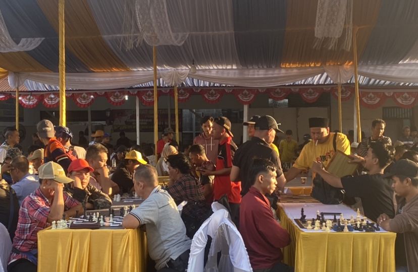 turnamen catur Bupati Serang Cup 2023 yang berlangsung di Sekretariat Percasi Kabupaten Serang