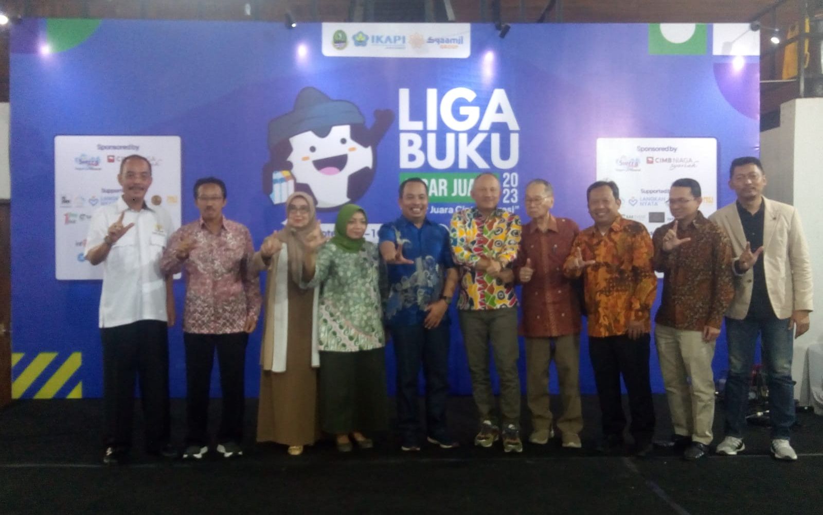 Pembukaan Liga Buku Jabar Juara 2023 di GOR Saparua Bandung, Kamis, 22 September 2023./IST