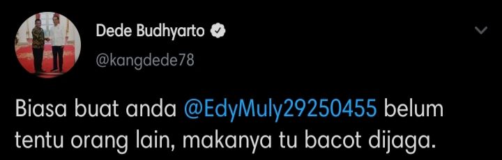Cuitan Dede Budhyarto soal permintaan maaf Edy Mulyadi atas pernyataan Kalimantan jadi 'tempat jin buang anak'.