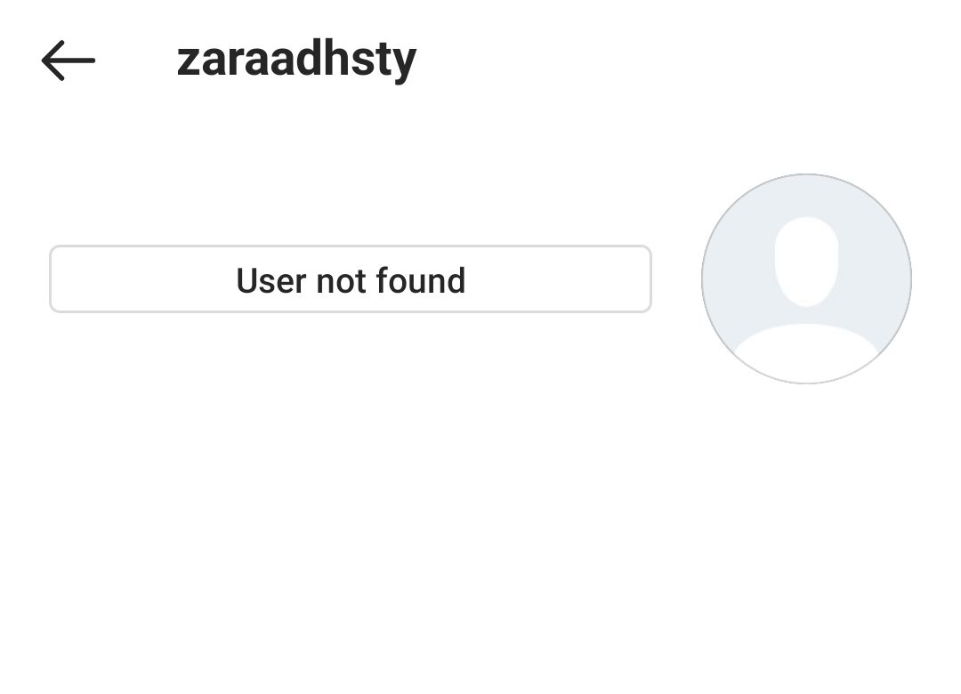 Akun Instagram Zara Adhisty yang mendadak hilang diduga karena kasus video mesra bareng Niko Al Hakim alias Okin.