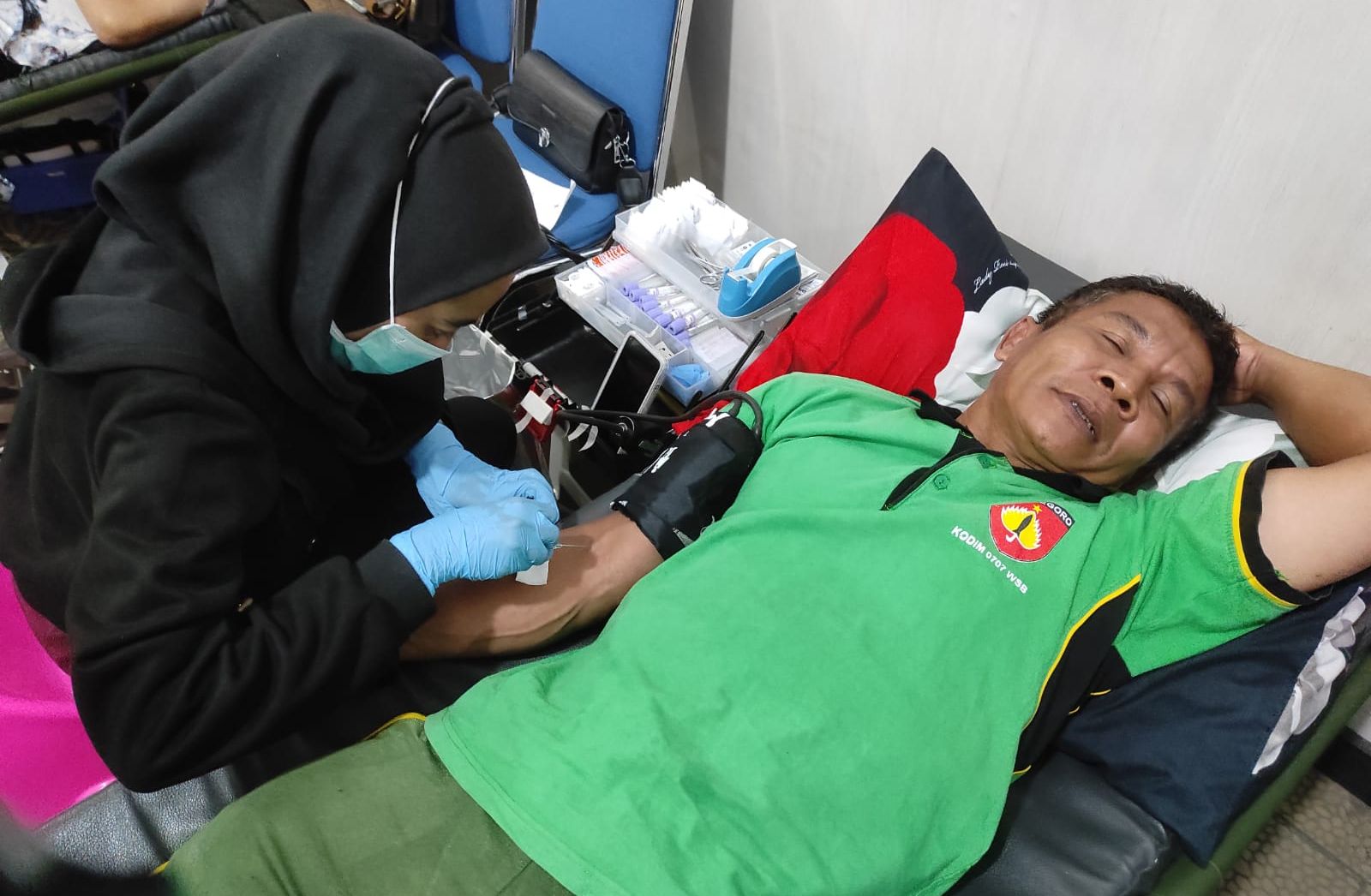 Sejumlah 157 kantong darah terkumpul dalam acara donor darah yang diselenggarakan Kodim 0707 Wonosobo.