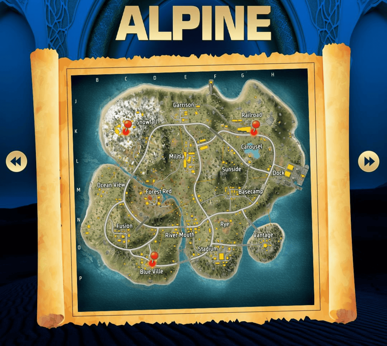 Lokasi rahasia gerobak keledai di Map Alpine.