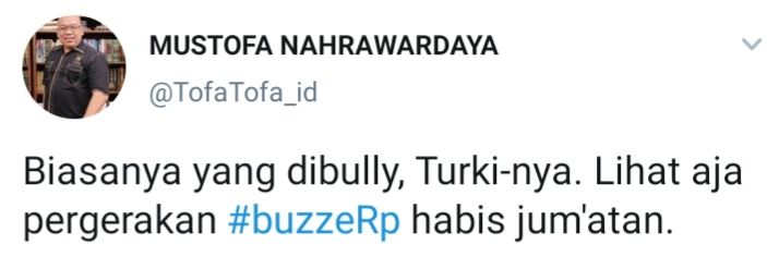 Cuitan Mustofa Nahrawardaya mengenai Ashanty positif Covid-19 sepulang dari Turki.