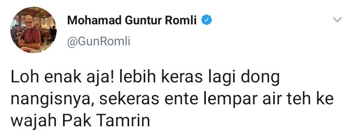 Cuitan Guntur Romli merespons sikap Munarman yang menangis dan minta dibebaskan saat pembacaan eksepsi di persidangan.