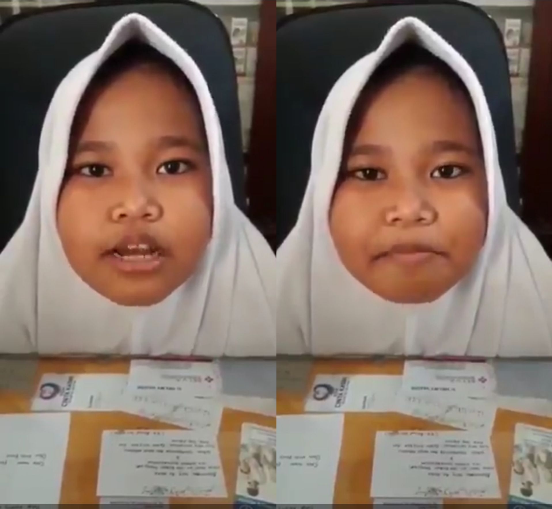 Gadis sekolahan yang videonya viral karena menyebut ada Malaikat Jamal 