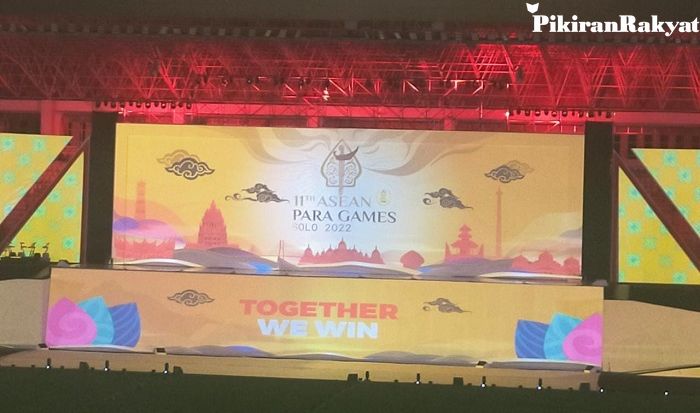 Panggung Penutupan Acara ASEAN Para Games 2022 di Solo, Jawa Tengah, Sabtu 6 Agustus 2022