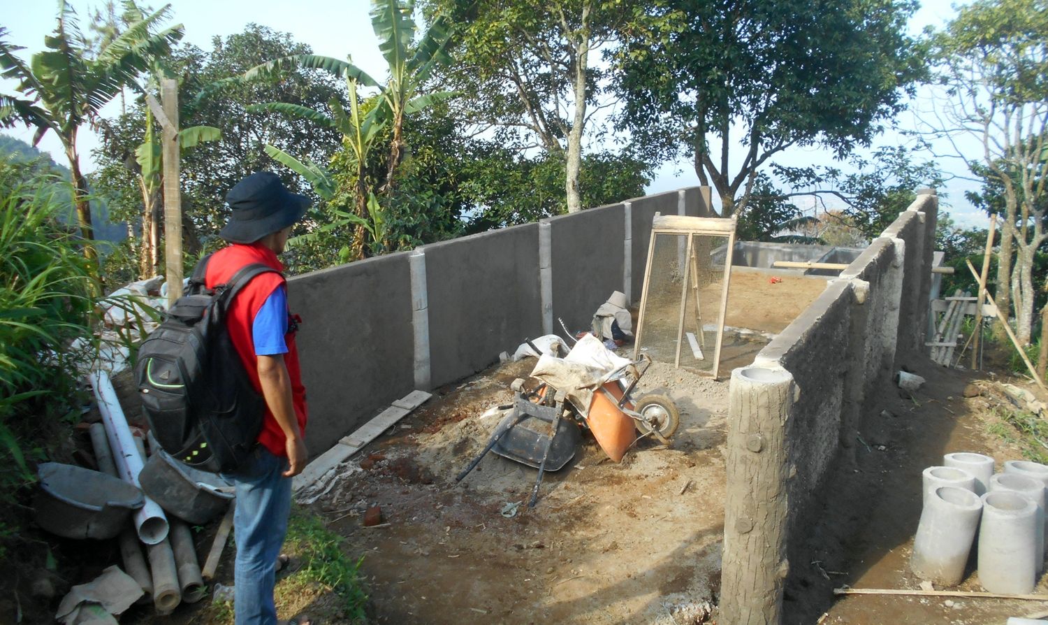 Lokasi pembangunan IPAL di Lampingkidang sekitar Desa Palutungan, Desa Cisantana, Kecamatan Cigugur, Kabupaten Kuningan.
