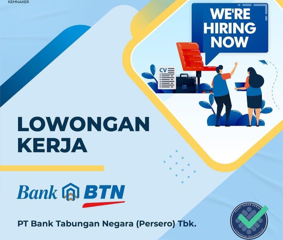 Info Lowongan Kerja Bank BUMN PT Bank Tabungan Negara Persero, Ini ...