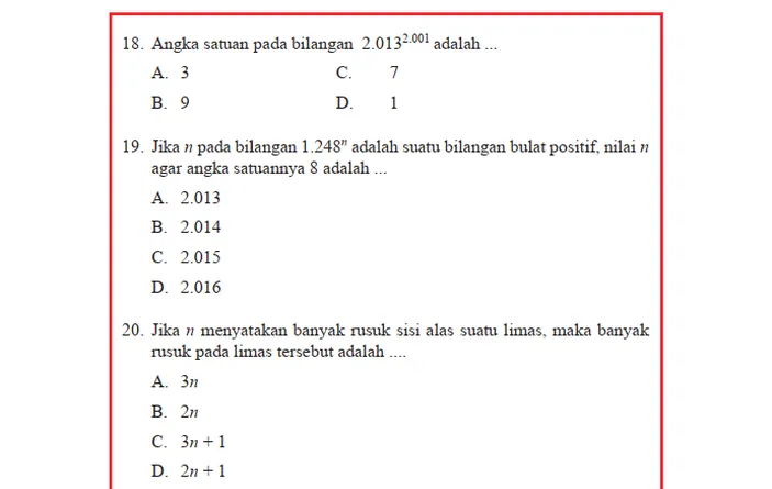 Bocoran Soal Tkd Bumn Subtest Numerik Dan Pola Bilangan Lengkap Jawaban Pdf Ini Bank